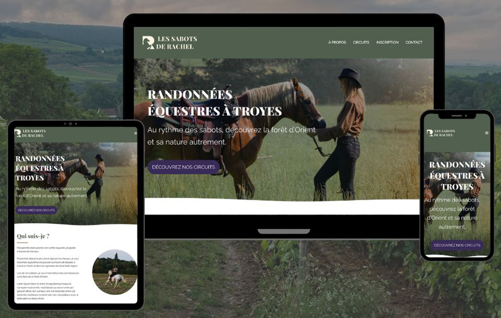 Site one page écrans responsive