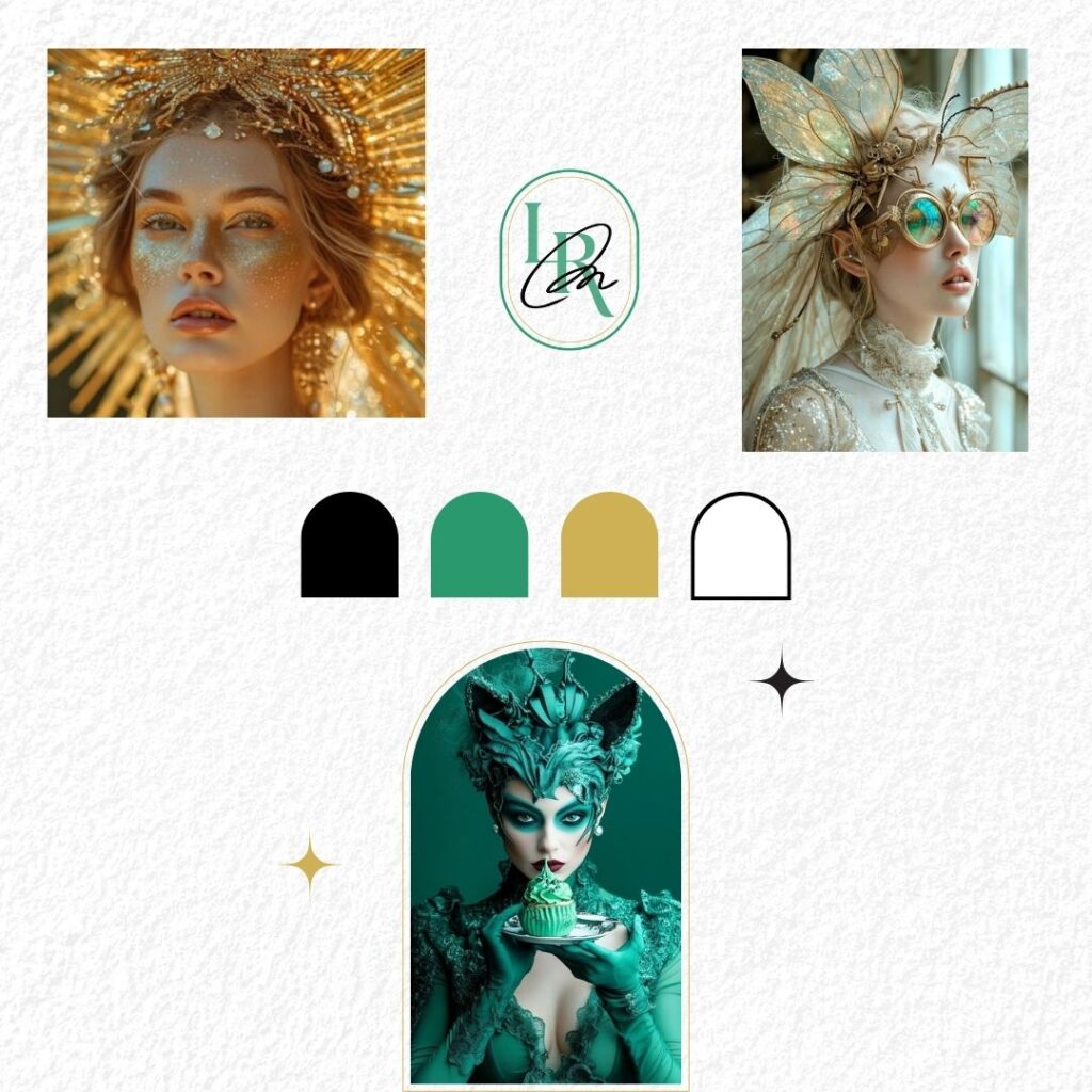 planche inspiration graphique Morganenn, coiffeuse à Theix Noyalo - Katell Communication graphiste et webdesigner Morbihan